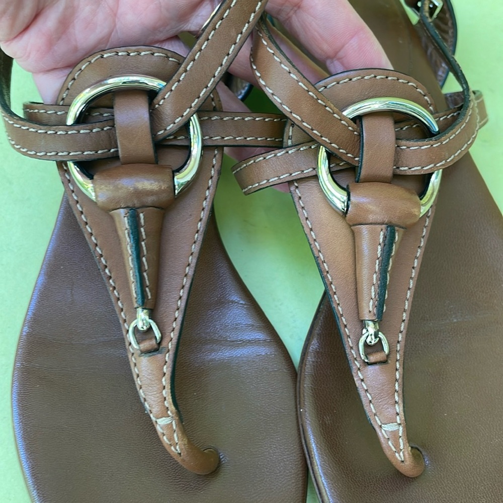 Vintage brown/silver Gucci all leather shoes with dust bag - Picture 3 of 15